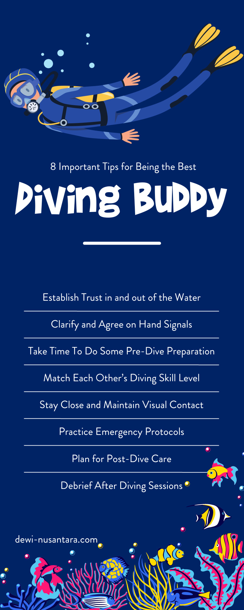 8 Important Tips for Being the Best Diving Buddy